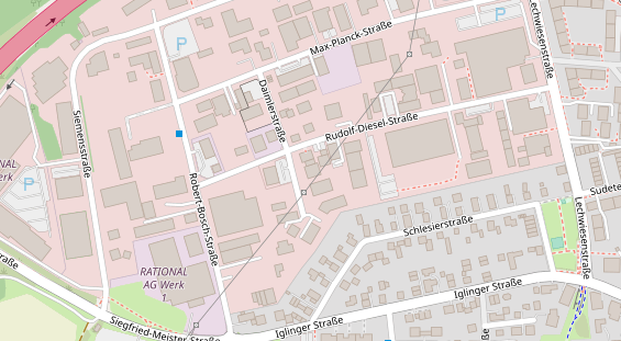 Coworking Space auf Satellitenbild