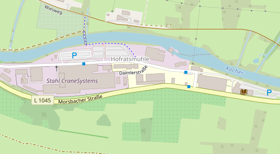 Coworking Space auf Satellitenbild