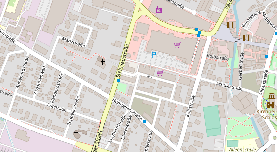 Coworking Space auf Satellitenbild