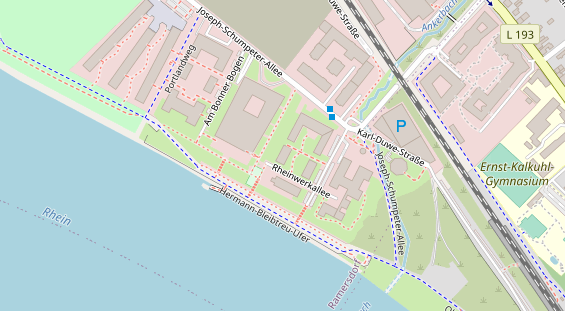 Coworking Space auf Satellitenbild