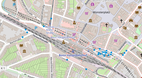 Coworking Space auf Satellitenbild