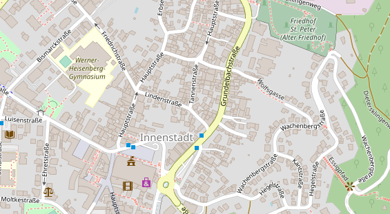 Coworking Space auf Satellitenbild