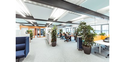 Coworking Spaces - feste Arbeitsplätze vorhanden - Schwarzwald - Open Space mit Blick zu den beiden Meetingräumen - Startblock GmbH