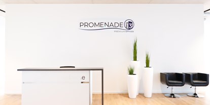 Coworking Spaces - feste Arbeitsplätze vorhanden - PLZ 40789 (Deutschland) - Empfang - Promenade13 Premium Offices