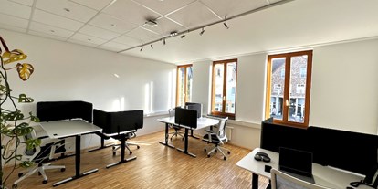 Coworking Spaces - Rheinbach - Büro 2 mit höhenverstellbaren Schreibtischen und einstellbare Bürostühle - dyonix Workspaces