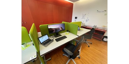 Coworking Spaces - Schwarzwald - Zur Zeit gibt es drei Arbeitsplätze mit Monitoren, sechs FridoDesks haben auch Netzwerk per Kabelanschluss. - FridoSpace