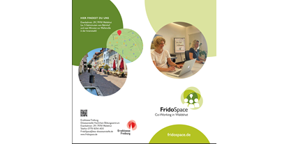 Coworking Spaces - Schwarzwald - FridoSpace-Flyer mit allen wichtigen Infos. - FridoSpace