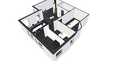 Coworking Spaces - Grundriss
(3-D-Modell) - CoWorking@A66 "Get Space at the right Place"