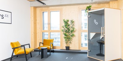 Coworking Spaces - Zugang 24/7 - Österreich - Phone Booth und Lounge - andys.cc Janis-Joplin-Promenade