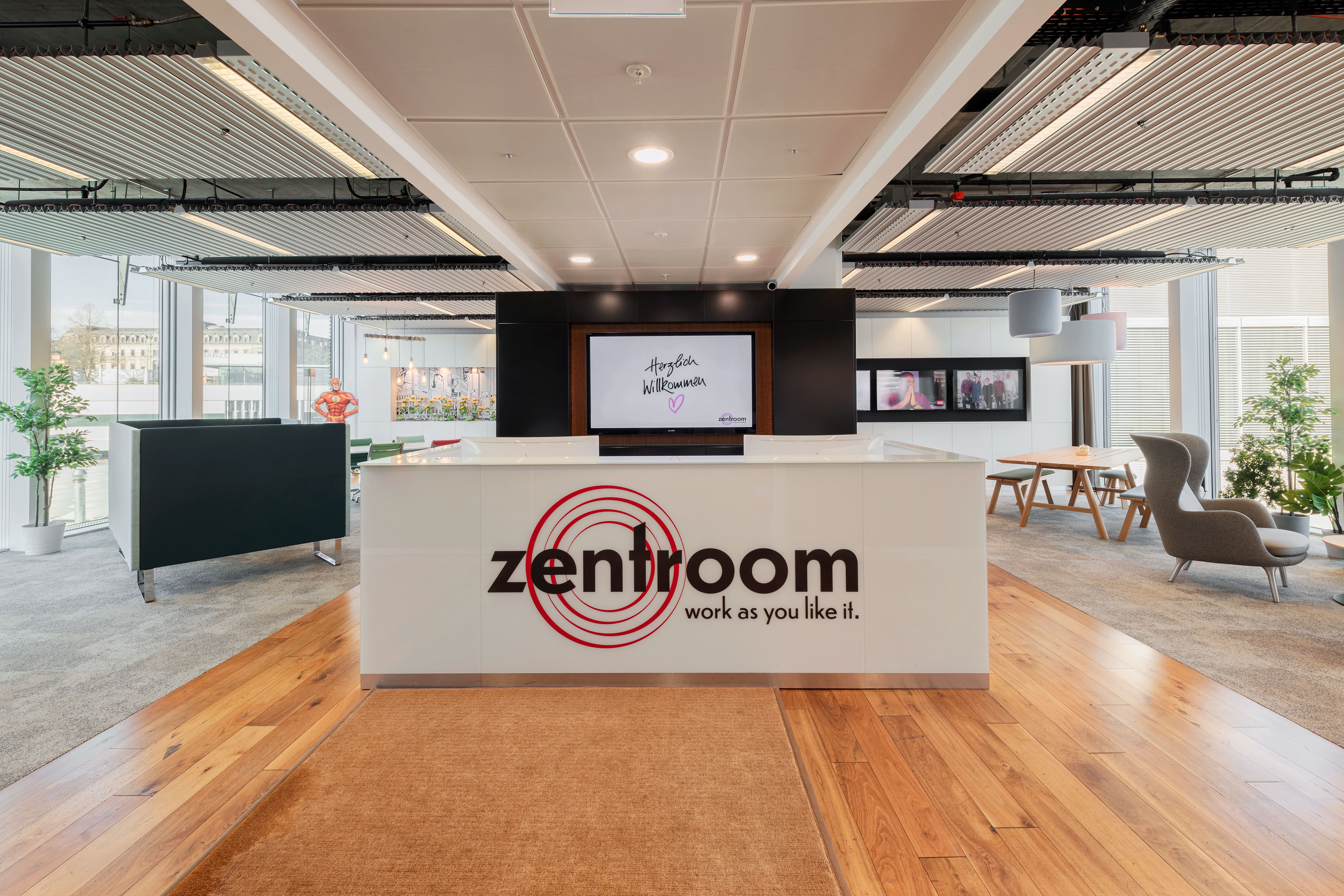 Coworking Space - Empfangsbereich - zentroom