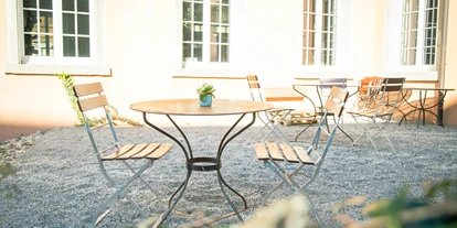Coworking Spaces - Zugang 24/7 - Vorarlberg - Terrasse des Coworking Space - Coworking Space Schlosserei
