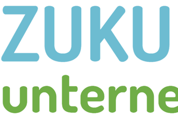 Coworking Space: Logo ZUKUNFT.unternehmen - Arbeiten im Coworking Space // Bewohner des Innovationsdorfs werden // ZUKUNFT.unternehmen