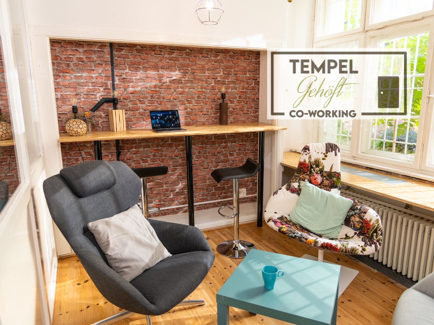 Coworking Space: Eine ruhige Ecke zum Lesen, oder für informelle Meetings. - Tempelgehöft - produktiv, gemütlich, grün