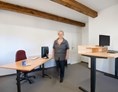 Coworking Space: Raum Einbach mit zwei festen Arbeitsplätzen. - CoWorking VISION HOCH DREI Bad Tölz