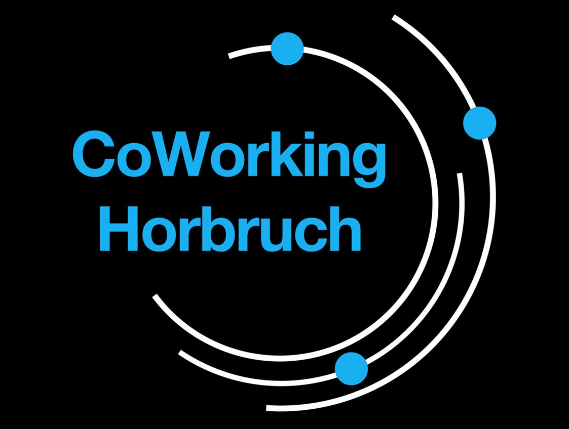 Coworking Space: CoWorking Horbruch Logo.
Landleben rockt! 
Arbeiten wo man lebt #Ehrenamt.
Arbeiten wie im Urlaub #WORKATION friendly. - CoWorking Horbruch