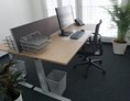 Coworking Space: moderne Arbeitsplätze mit teils ergonomischen Steharbeitsplätzen - FLEXoffices