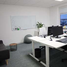 Coworking Space: Der Raum Concept mit 4 Arbeitsplätzen.  - Digitalzentrum Amt Süderbrarup