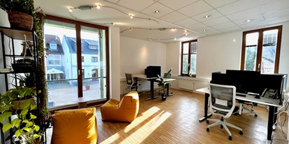 Coworking Spaces - PLZ 53359 (Deutschland) - Büro 1 mit höhenverstellbaren Schreibtischen und einstellbare Bürostühle - dyonix Workspaces