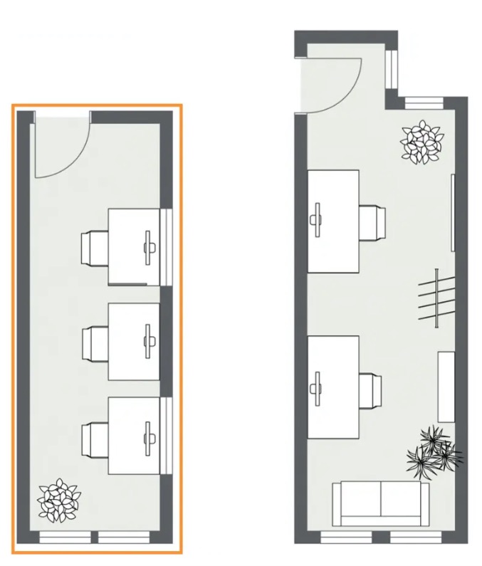 Coworking Spaces - Niedersachsen - Grundriss des CoWorking Platzes. - Speicherhaus | Coworking in Osnabrück