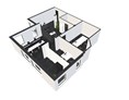 Coworking Space: Grundriss
(3-D-Modell) - CoWorking@A66