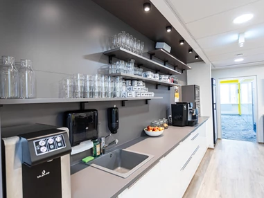 Coworking Space: Küche - andys.cc Aspernbrückengasse