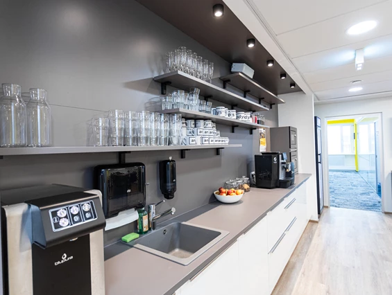 Coworking Space: Küche - andys.cc Aspernbrückengasse