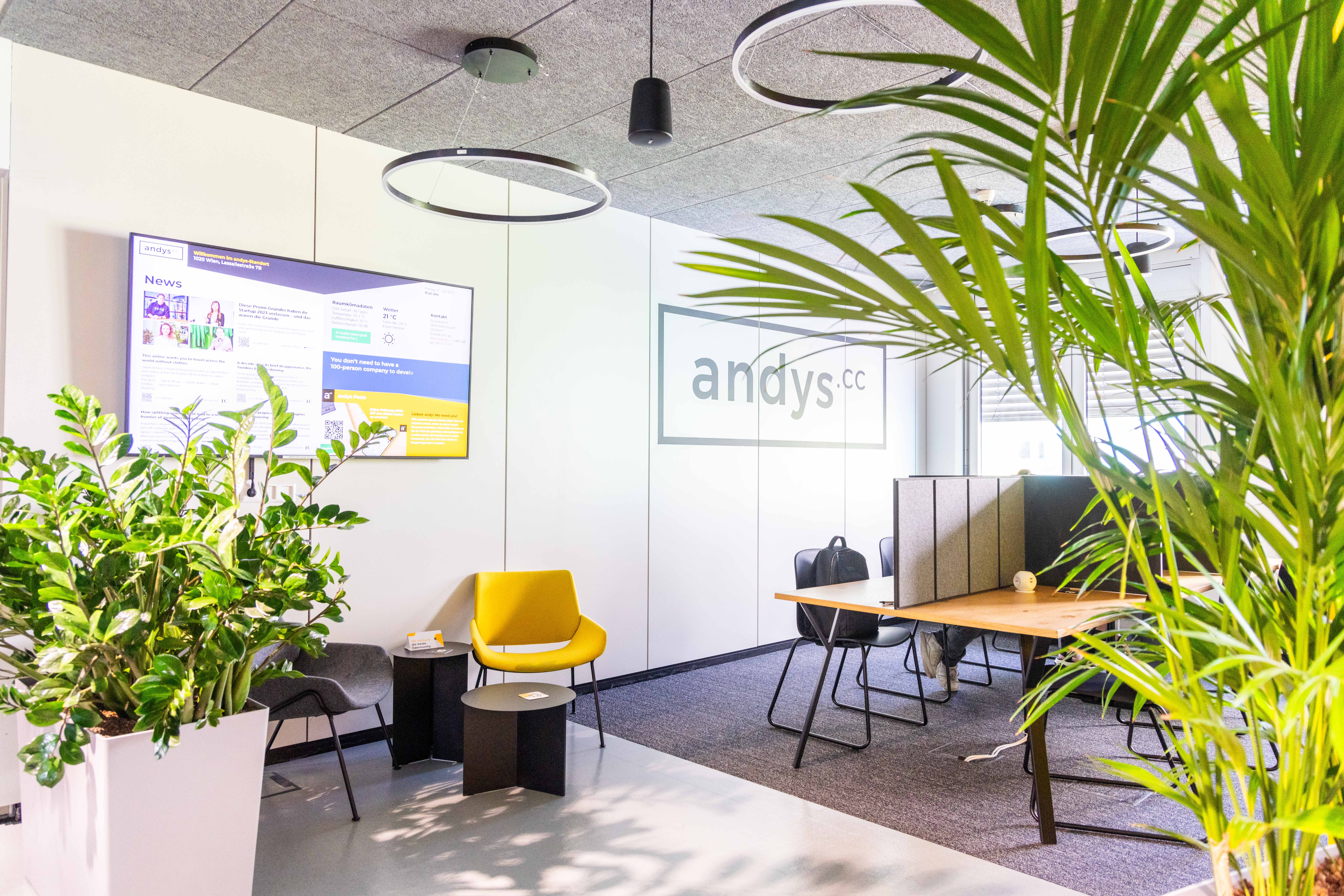Coworking Space: Flex Area - andys.cc Lassallestrasse