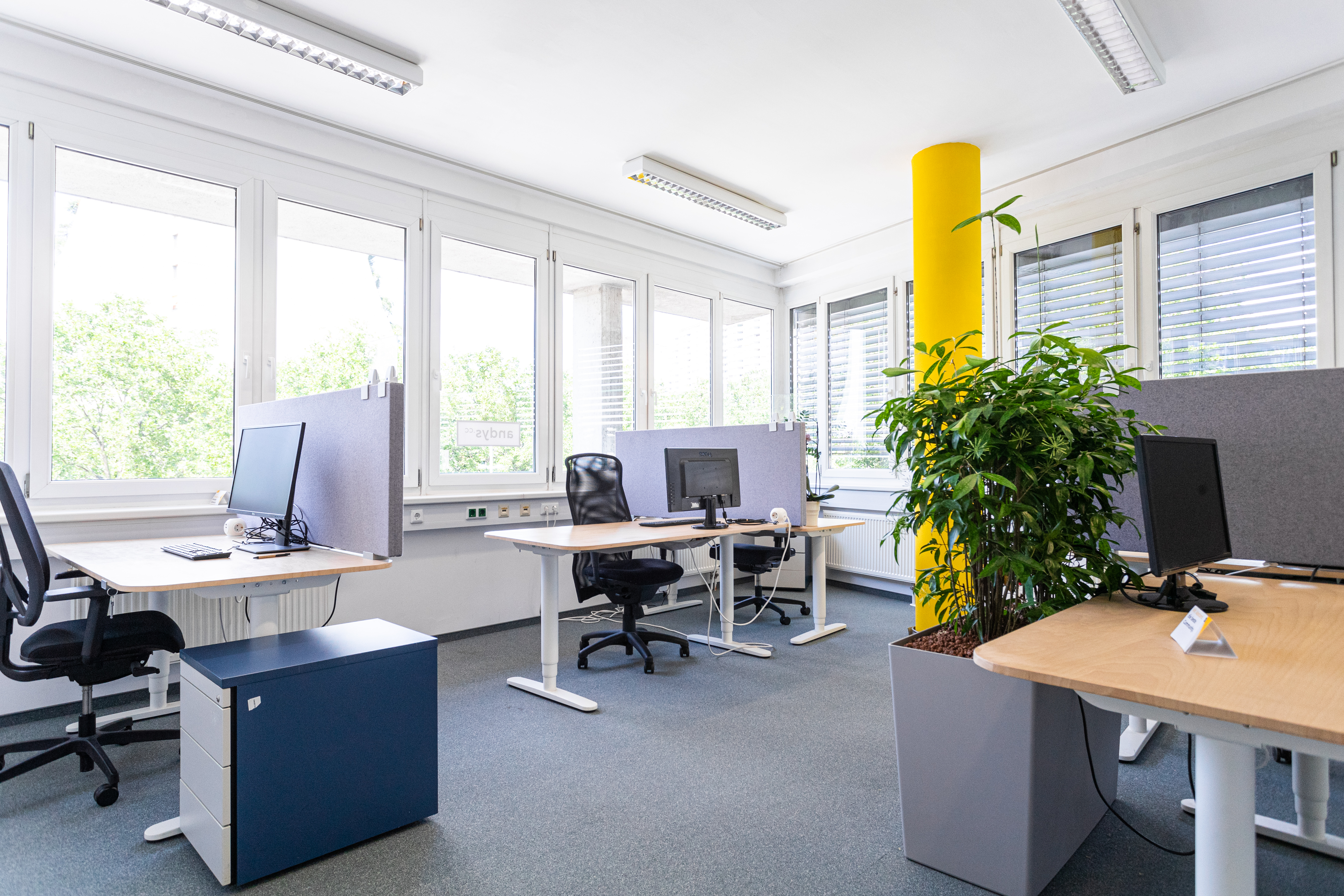 Coworking Spaces - Österreich - Fix Desk Area - andys.cc Anton-Baumgartner-Strasse