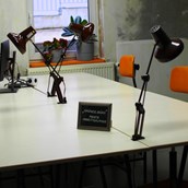 Coworking Space - das grüne Büro mit insgesamt 4 Arbeitsplätzen - Leuchtturm Jena