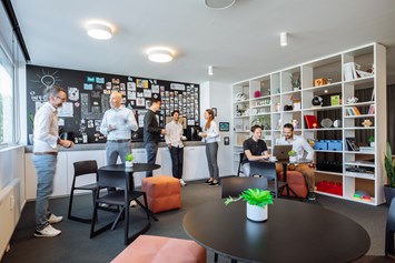 Coworking Space: WORKSPACE Wels: Kaffeeküche / Lobby - WORKSPACE Wels