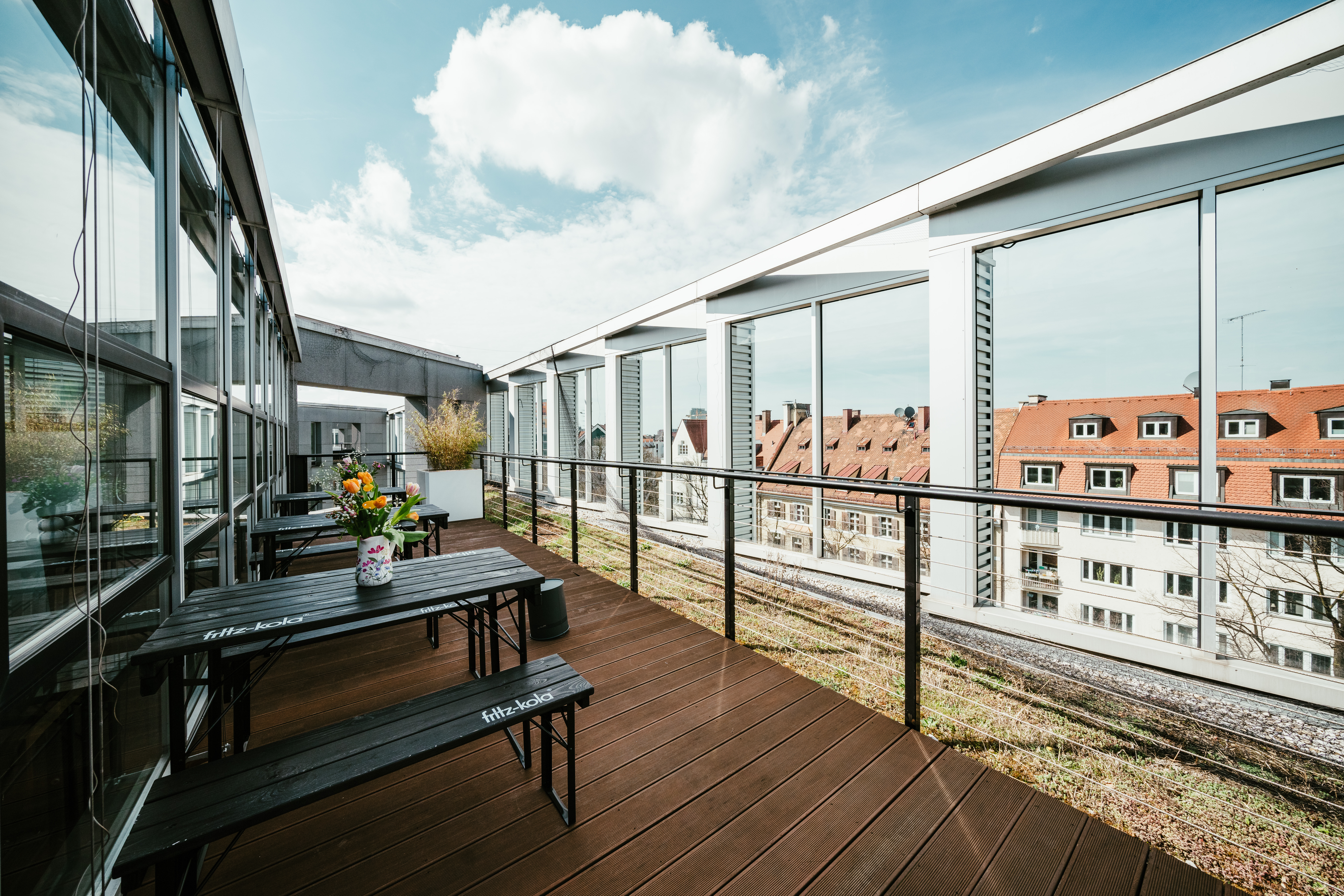 Coworking spaces - München - Dachterrasse - Satellit Theresienhöhe