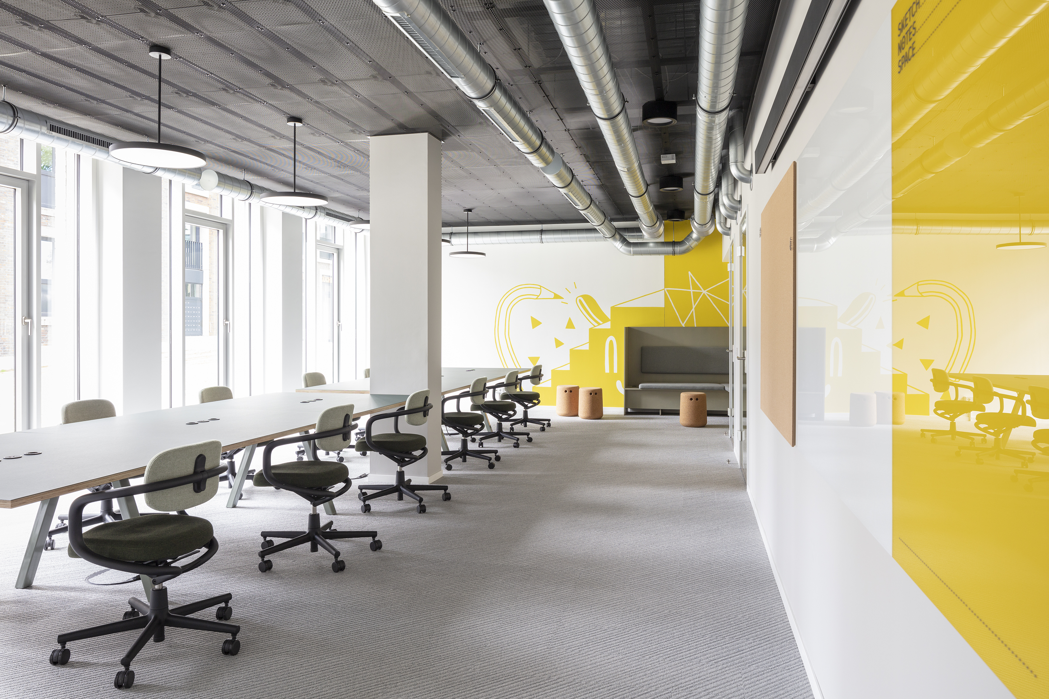 Coworking spaces - Hamburg-Umland - FLEX DESK Bereich im Code Working Space - Code Working Space