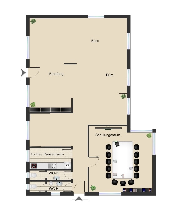 Coworking Space: Grundriss - NB Business Center 