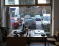 Coworking Space: Blick nach draußen von Zimmer 2,  mit Arbeitsplätzen 4-6 - Bürogemeinschaft RiSo78