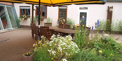 Coworking Spaces - Brandenburg Süd - gemütliche Terrasse - Haus Fläming