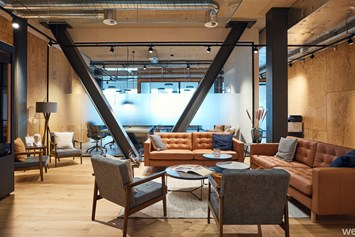 Coworking Space: Lounge Westhive Zug Tech Cluster - Westhive Zürich Bleicherweg