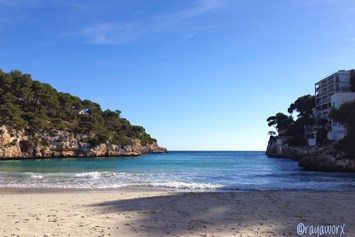Coworking Space: Strand in der Bucht Cala Santanyí • Rayaworx Mallorca - Rayaworx